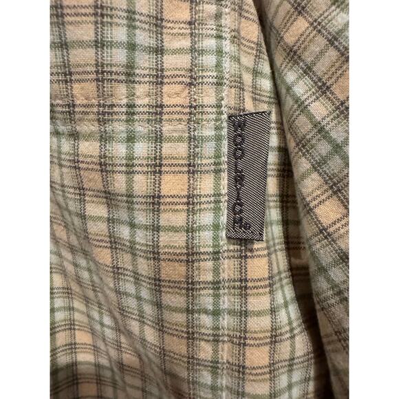 Woolrich Flannel Button Down Shirt Men's Size Small Long Sleeve Brown Plaid - Picture 2 of 5